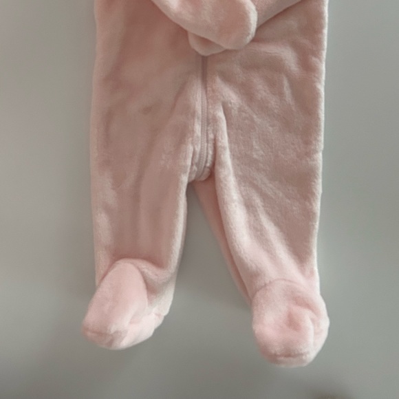 3-6M (12-17lbs) First Impressions Zip Up Soft Velvet One Piece Suit - Picture 5 of 5